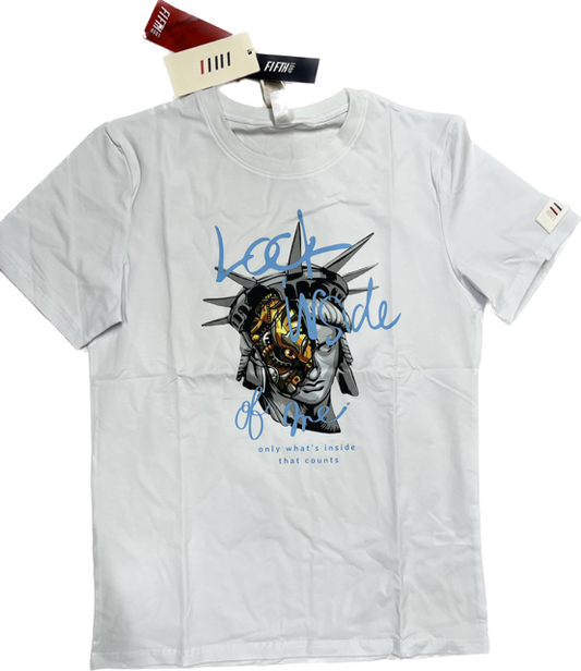 FIFTH LOOP LOOK INSIDE OF ME T-SHIRT WHITE FLT313