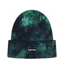 SUPREME OVERDYED BEANIE SPLATTER GREEN