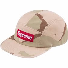 SUPREME WASHED CHINO TWILL CAMP CAP DESERT CAMO