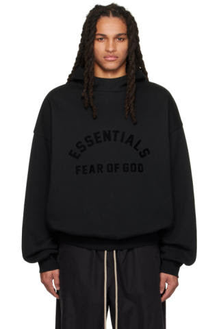 ESSENTIALS FEAR OF GOD ESSENTIALS HOODIE 'JET BLACK'