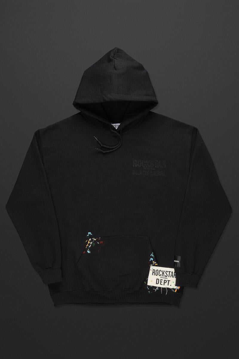 Cassian Black Graphic Hoodie