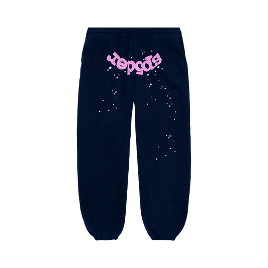 SP5DER WEB  ATLANTA SWEATPANTS 'NAVY