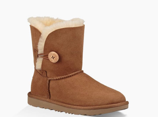 UGG- BAILEY BUTTON II KIDS- CHESTNUT