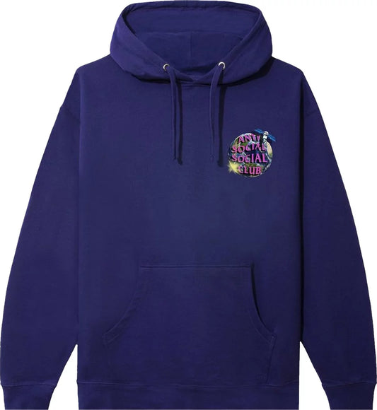 Anti Social Social Club Worldwide Hoodie Purple