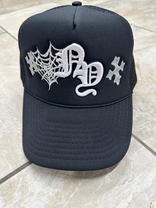 NY Spider Web Trucker Hat