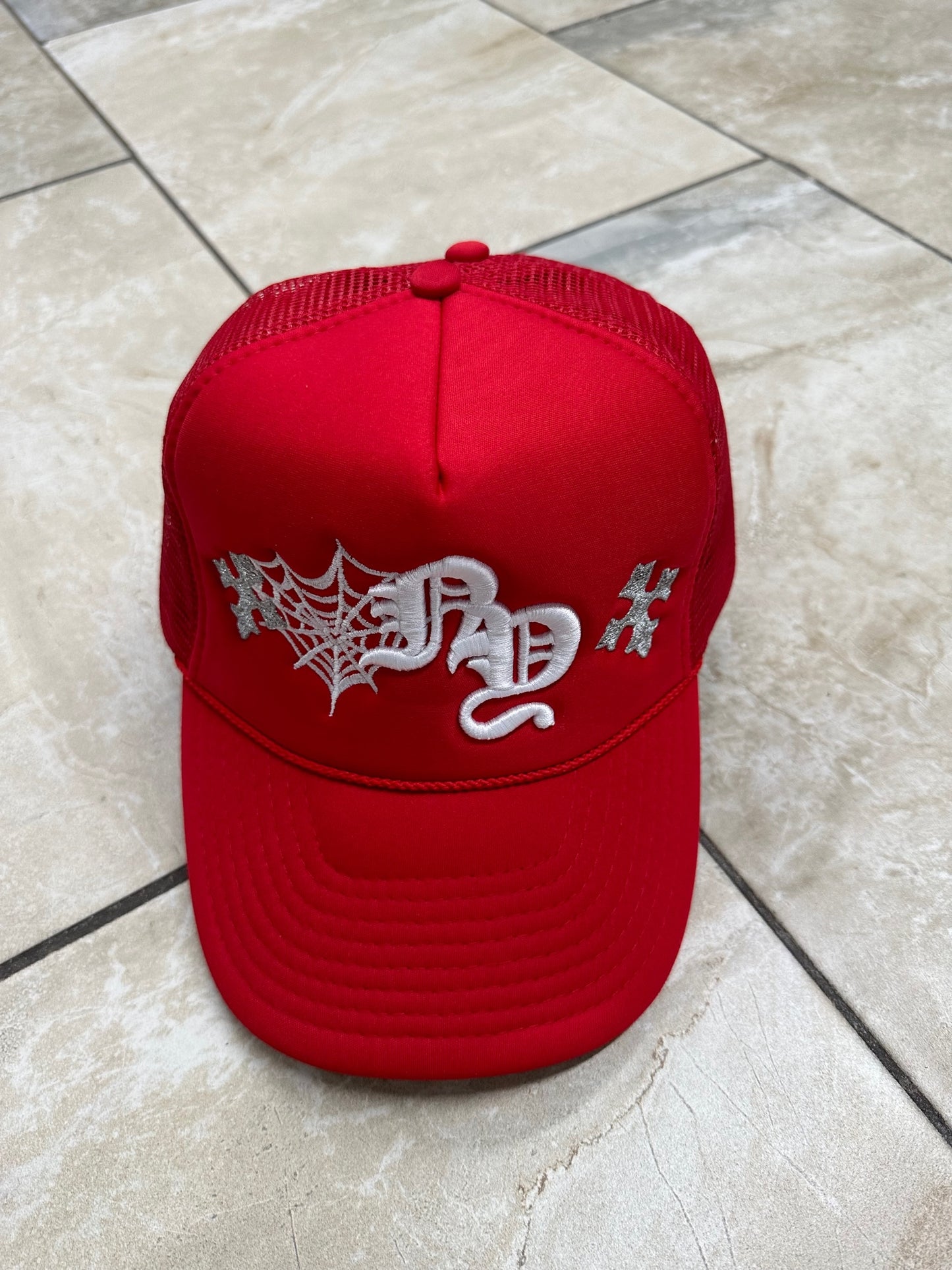 NY Spider Web Trucker Hat