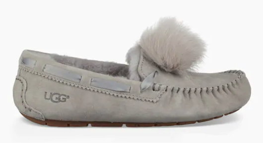 UGG-DAKOTA POM POM SLIPPER- SEAL