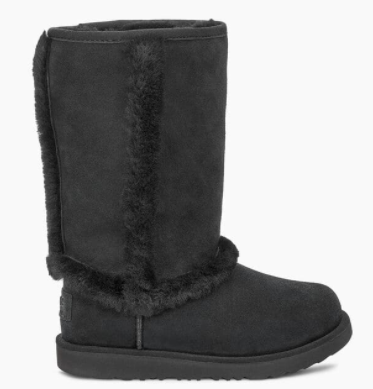 UGG-HADLEY II WATER PROOF TALL BOOT KIDS-BLACK