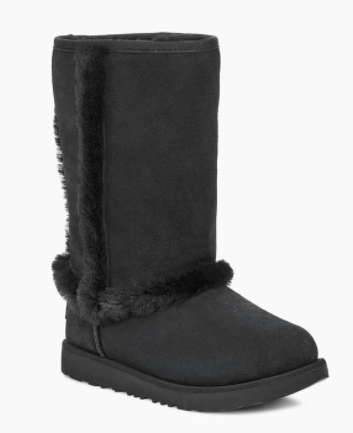 UGG-HADLEY II WATER PROOF TALL BOOT KIDS-BLACK