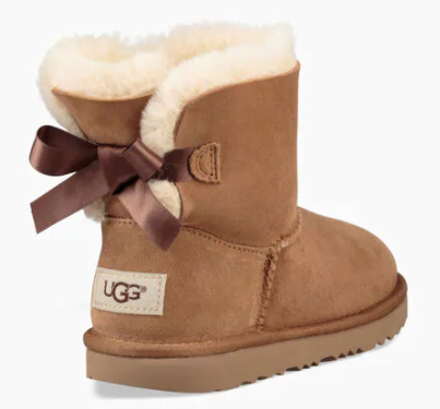 UGG-MINI BAILEY BOW II BOOT KIDS-CHESTNUT