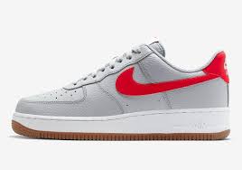 Nike Air Force 1 '07 Wolf Grey University Red CI0057-003