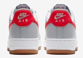 Nike Air Force 1 '07 Wolf Grey University Red CI0057-003