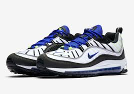 Nike Air Max 98 White Black Racer Blue 640744-103