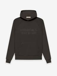 FEAR OF GOD ESSENTIALS HOODIE 'OFF BLACK'