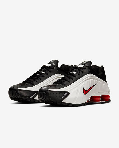 Nike Shox R4 Platinum Tint University Red Black 104265-050