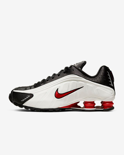 Nike Shox R4 Platinum Tint University Red Black 104265-050