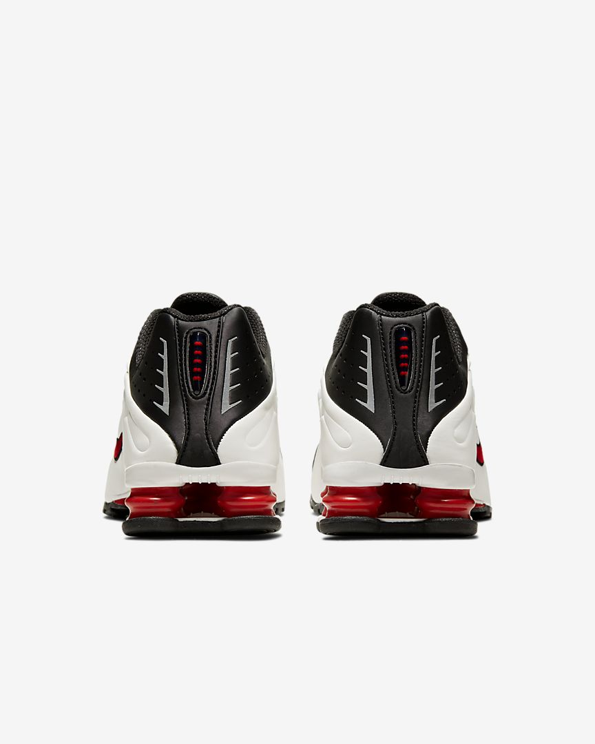 Nike Shox R4 Platinum Tint University Red Black 104265-050